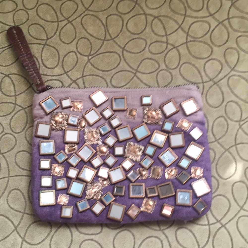Beautiful mirrored Jasper & Jeera zip pouch